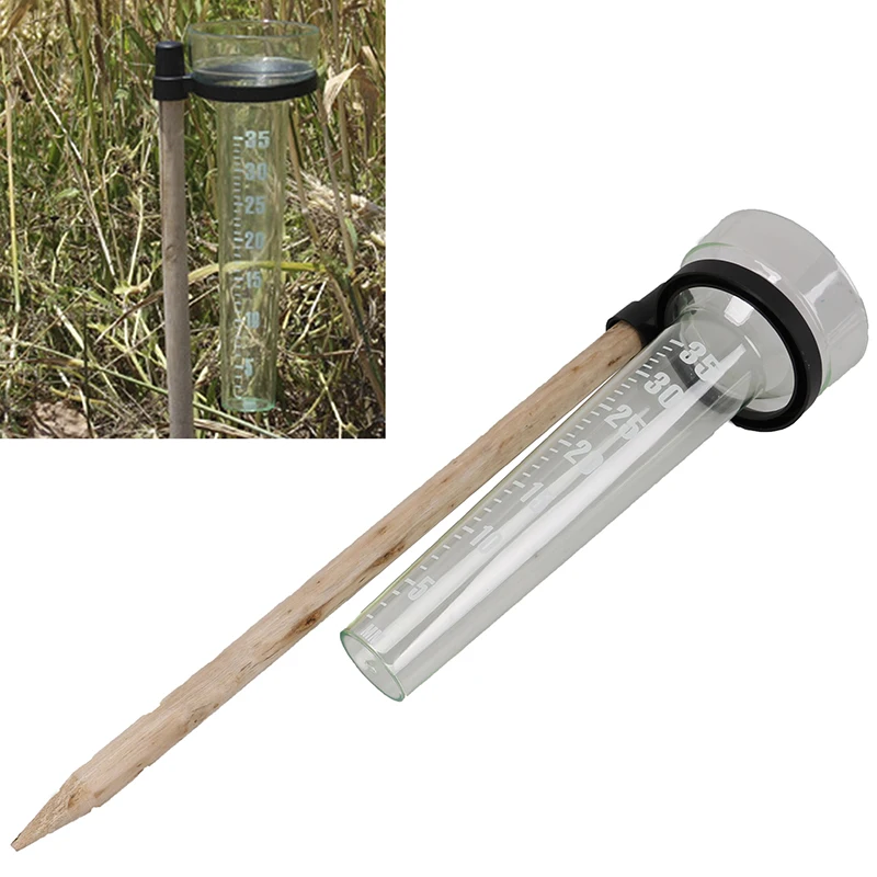 1pc New Rain Gauge Rainfall Measurement 35mm Rain Gauge for Garden Outdoor Yard Accessory