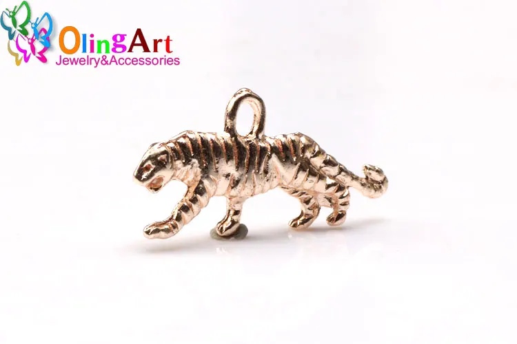 22mm 12 teile/los Tiger Form Charms Anhänger DIY Schmuck Machen Für Handgemachte Armband Halskette Schlüssel Kette Zubehör – Detail 5