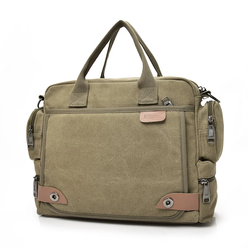 Bolsos cruzados de lona para hombre, bandoleras masculinas de estilo mensajero, informales, de viaje, grandes, color gris