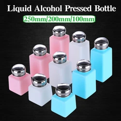 Plastic Press Pump Bottle 100ml 200ml 250ml Liquid Alcohol Bottles Dispenser For Cleaning Panel Mobile Phone Repair Tool