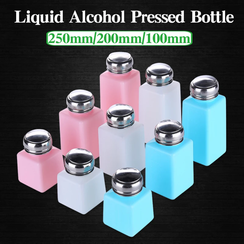 Plastikowa butelka z pompką 100 ml 200 ml 250 ml Dozownik płynnych butelek z alkoholem do czyszczenia panelu Narzędzie do naprawy telefonów komórkowych