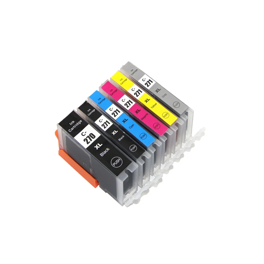 PGI270 CLI271 PGI-270BK CLI-271 compatible ink cartridge full ink for canon PIXMA MG7720  printer