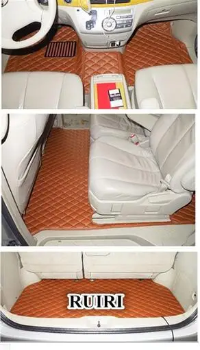 Best quality! Custom special floor mats + trunk mat for Toyota Previa 2019-2006 7 seats durable waterproof carpets,Free shipping