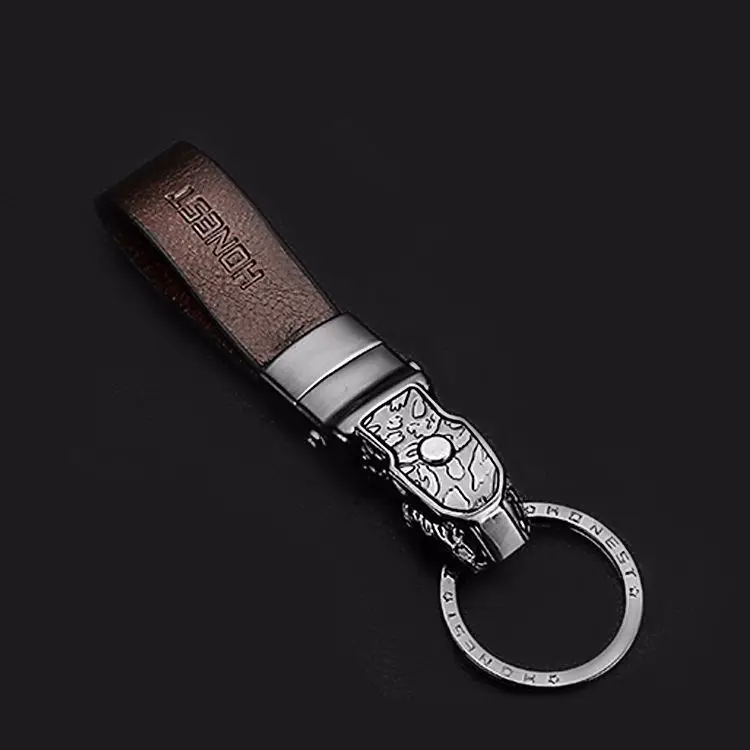 Stmanya Hot High quality Metal Key Chain PU Leather Keychain Men LED Car Key ring Leopard Key holder Best Gift Jewelry K1820