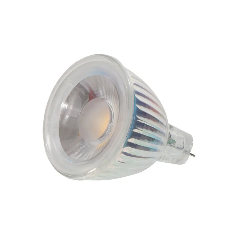 New Arrival MR11 COB Led Spotlight Glass Body GU4 Lamp Light AC/DC12V 220V MR11 7W Dimmable LED Bulb Warm White/Cool White lamp