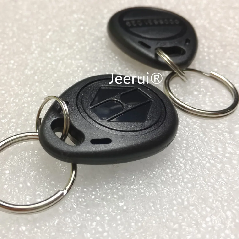 125Khz Proximity EM4100 Chip 125khz RFID Access ID Token Keychain RFID Key Ring ID Tag for Hotel Door system Switch Power 10PCS