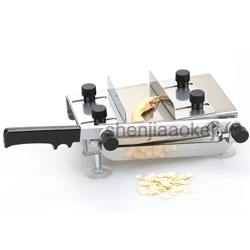 Manual do Cortador de carne Ginseng Antler aço Inoxidável da Máquina de Corte máquina de corte Máquina De Corte De alimentos à base de plantas Chinesas 1 pc