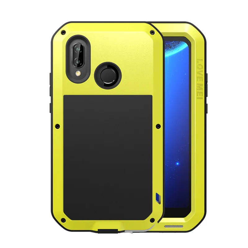 Metal Armor Case for Huawei P20 Lite Shockproof Rugged Full Body Protective Cover for Huawei P20 Pro P20Lite P20 Droproof Cases