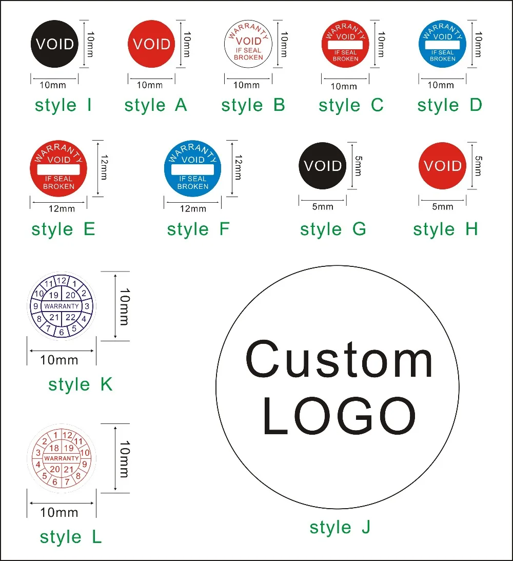 

Factory Wholesale Warranty Label Security Protection Sticker Void If Seal Broken Damaged Shredded Paper 2020-2023