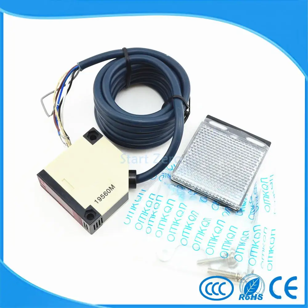 photoelectric switch 4M E3JK-R4M1 Retroreflective photoelectric sensor DC12-24V  18*50*50