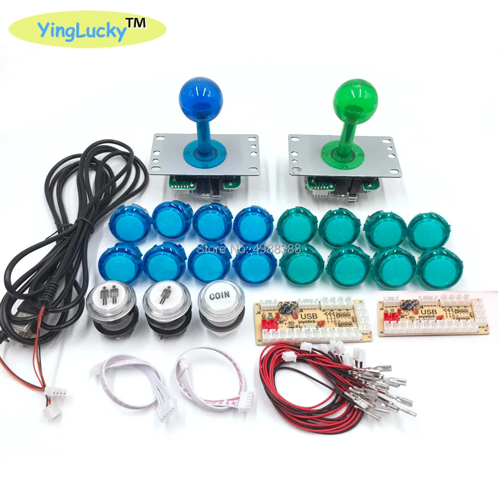 

sanwa Joystick DIY Kit de cero retraso Arcade DIY Kit USB codificador PC Arcade Joystick Sanwa + Sanwa botones para Arcade Mame