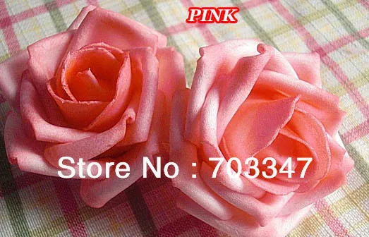 Hot sale!!! 700pcs X  Pretty 6cm Foam Rose Flowers Head ,Hair Flower Accessories  Wedding,Mix 7 Colors