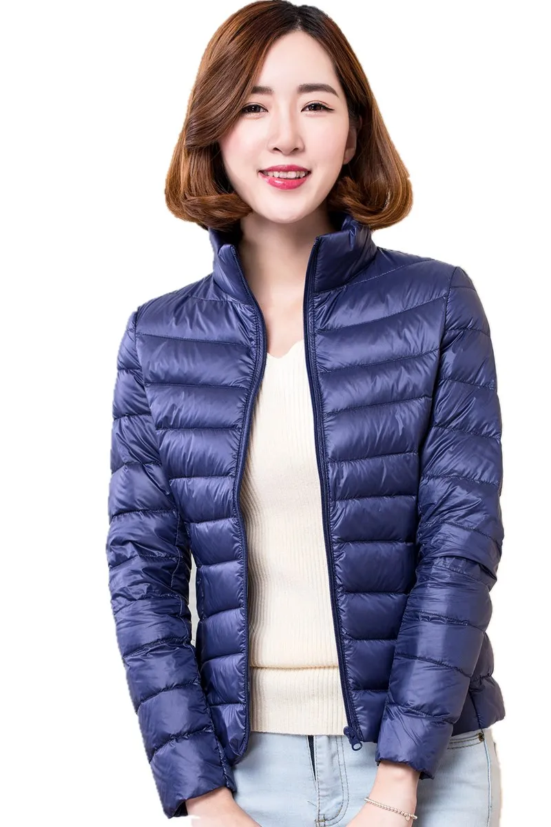 

Shanghai Story Abrigo Mujer Invierno 90% White Duck Down Ultra Light Down Jacket Women Winterjas Dames