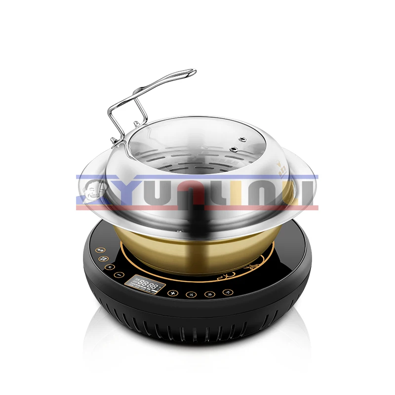 Multifunctional Electric Steam Hot Pot   Household Seafood Steamer   Stainless Steel Steam Cooker  ZDH-KJ-2