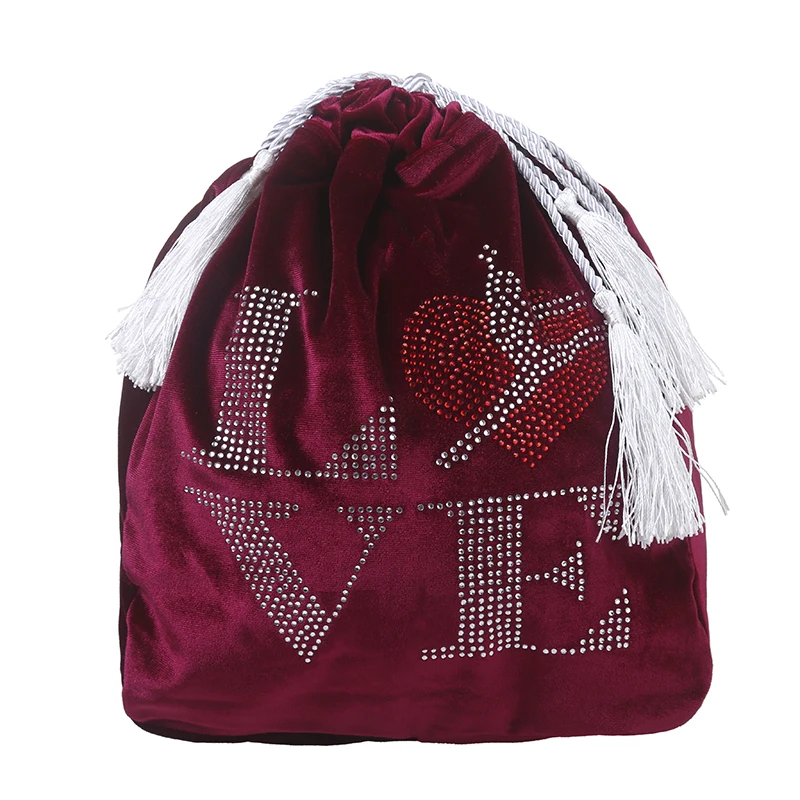 24 Color Rhythmic Gymnastics Ball Bag Rg Professional Protective Rhinestone Gym Girls Letter Velvet Fabric Accessories