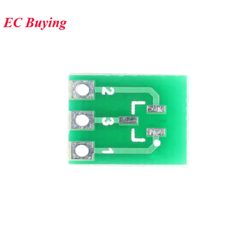 2Pcs-100Pcs SOT23 SOT23-3 Turn SIP3 Double-Side SMD Turn To DIP SIP3 Adapter Converter Plate SOT SIP IC Socket PCB Board Diy kit