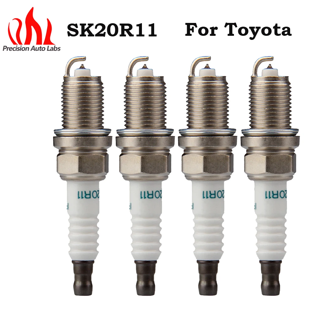 

PRECISION AUTO LABS 4Pcs iridium spark plug For Toyota Iridium Exact For Cylinder 1.8L/2.4L-4