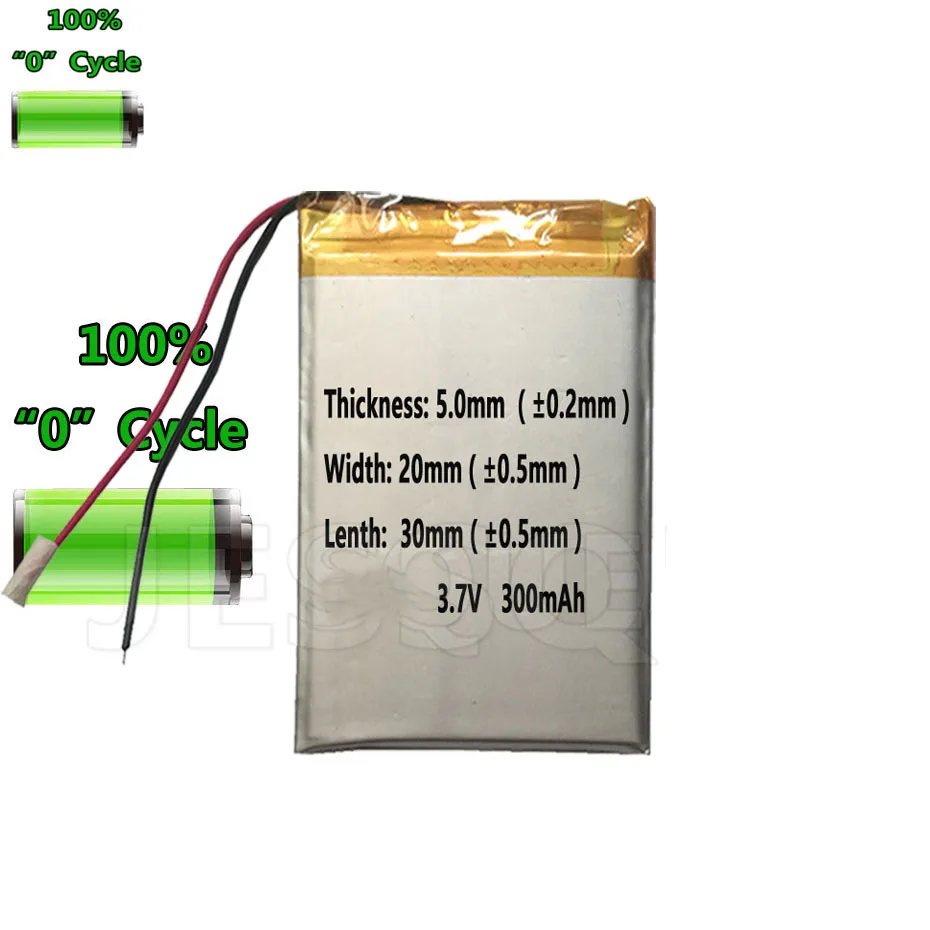 Original AHB502030 300MAh 502030 แบตเตอรี่ 6020 Syma S107 S108 S109 S026 RCเฮลิคอปเตอร์Quadcopter Batterie Accumulator AKKU