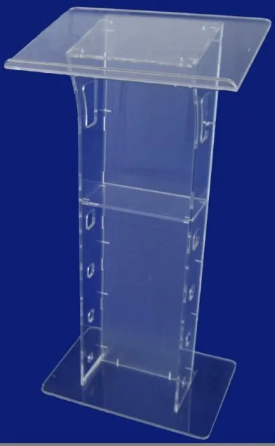 Small cheap acrylic lectern / plexiglass pulpit / perspex rostrum