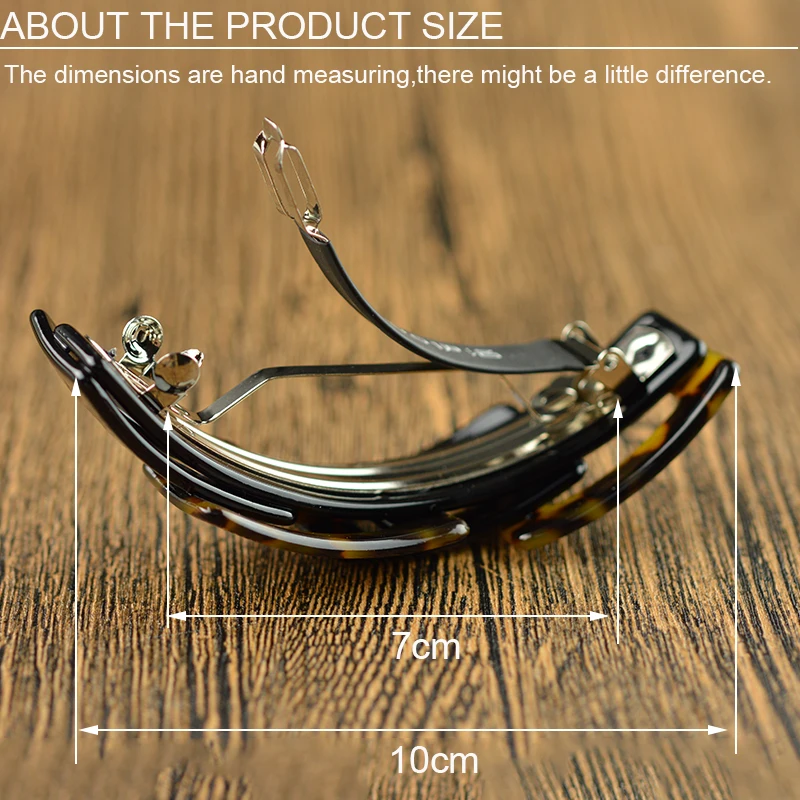 New Fashion  Large Size Korean Hair Clip Vintage Boutique Acetate Hair Decoration Large Hair Accessories For Women