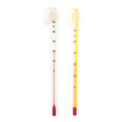 Calentador Acuario Aquarium Fish Tank Submersible Glass Thermometer Suction Transparent Hydrometer akvaryum isitici 14cm