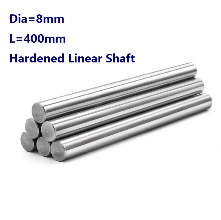 

10pcs/lot Dia 8mm shaft 400mm long Chromed plated linear shaft hardened shaft rod bar rail guide for 3d printer cnc parts