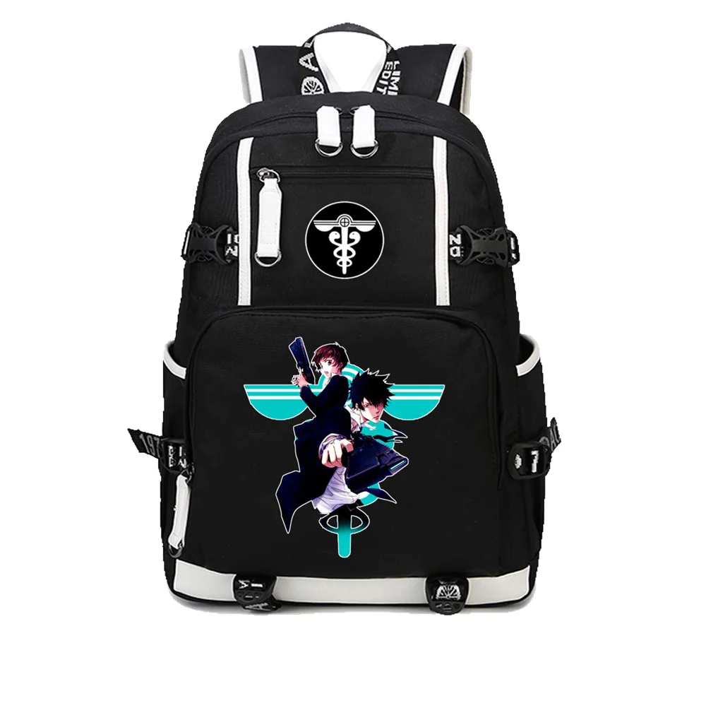 anime PSYCHO PASS Backpack Students bookbag Schoolbag Casual Shoulder Bags Cartoon Canvas Rucksack Daypack