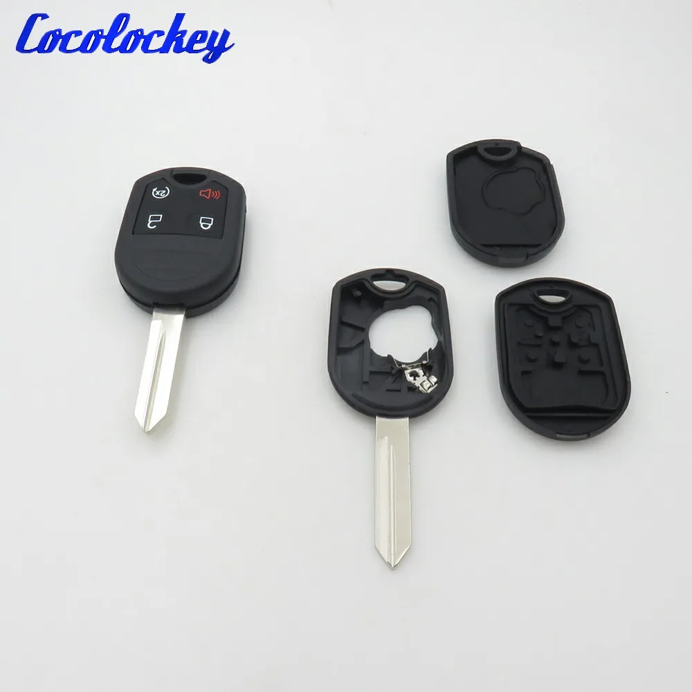 

Cocolockey Replacement shell case for Ford Keyless Entry Remote Car Key Fob Control No Logo