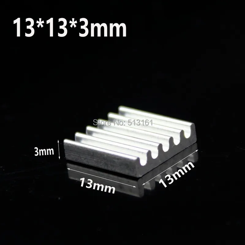 30 PCS Gdstime Aluminum Heatsink VGA Card RAM Memory Heat Sink Cooling Cooler 13x13x3mm