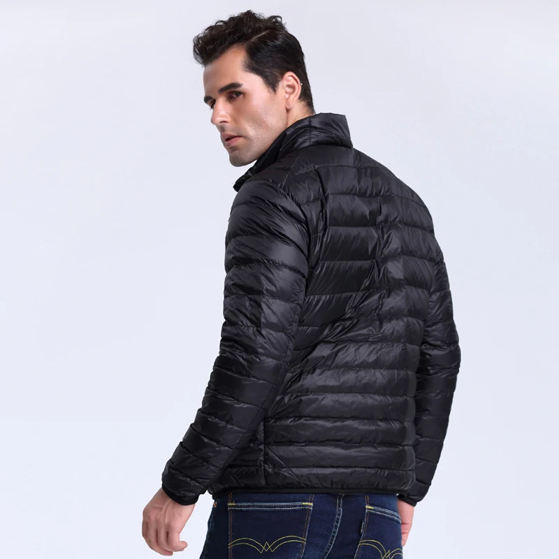 Classiac-Chaqueta de plumón ultraligera para hombre, abrigo fino de ocio cálido, M-5XL, otoño e invierno, gran oferta