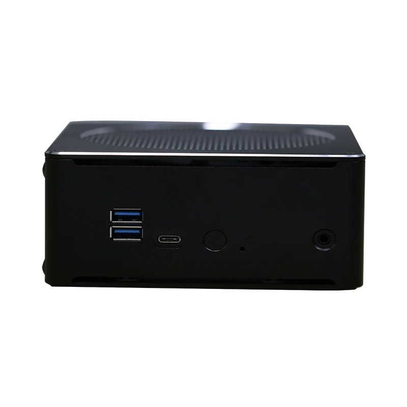 Mini PC avec processeur Intel Core i7 8750H, 6 cœurs, 12 threads, 32 Go DDR4, 2 x SSD M.2, mini ordinateur avec ventilateur, DP, HDMI, Wi-Fi