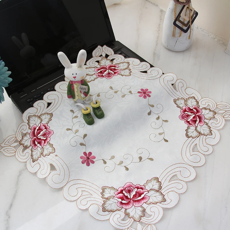 2018 kawaii floral table cloths covers for computers ovens dustproof covers home textile square table cover protectors decor