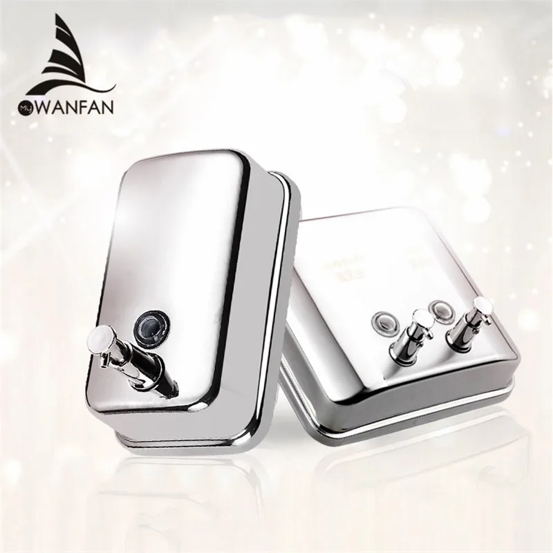 

Liquid Soap Dispensers 500ML 304 Stainless Steel Wall Mounted Bathroom Liquid Hand Soap Dispenser Kitchen Fitting WF-18020