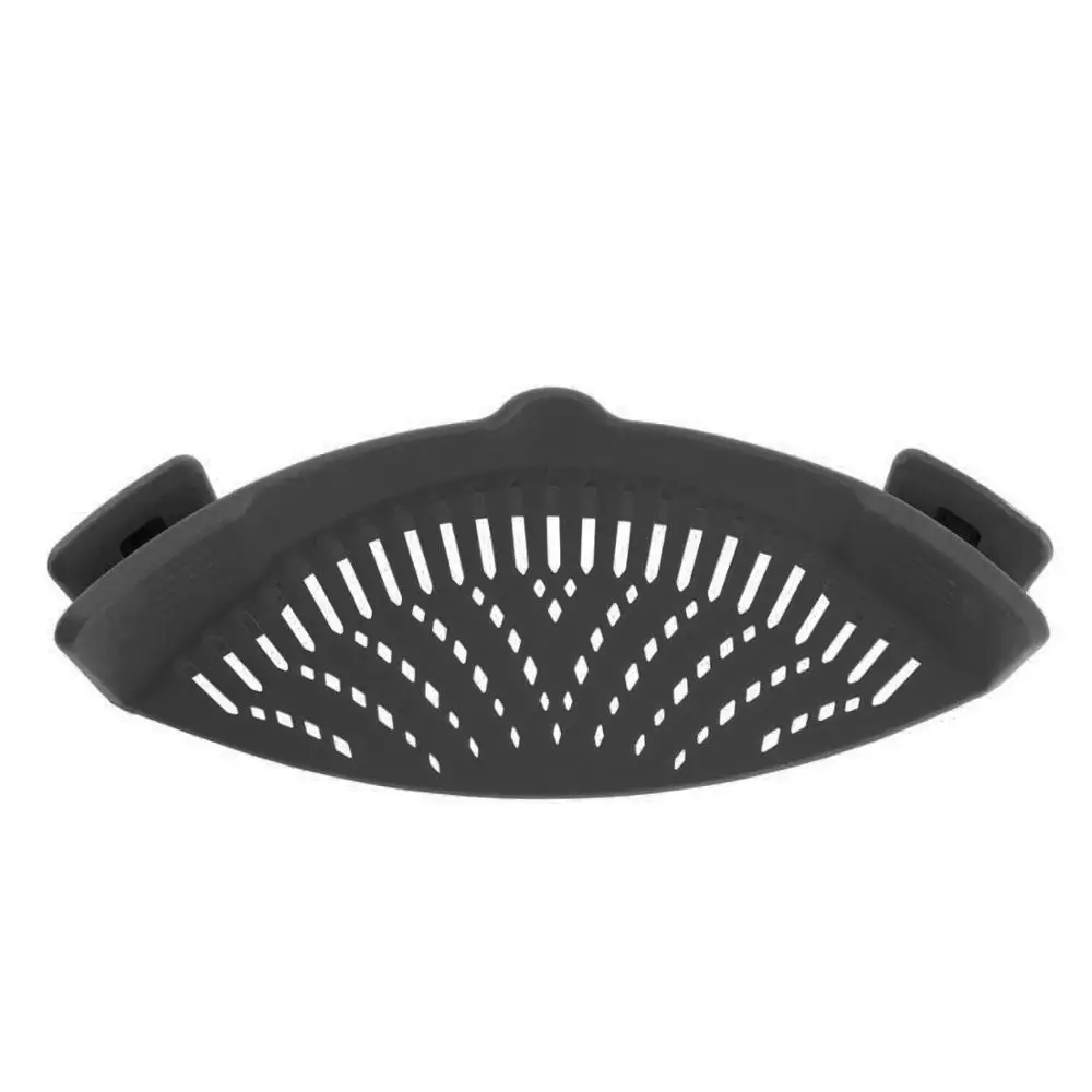 LMETJMA Universal Silikon Clip-on Pan Pot Sieb Anti-verschütten Pasta Topf Sieb Lebensmittelqualität Reis Obst Sieb Sieb KC0111