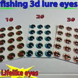 2019new fishing 3d lure eyes size:3mm-6mm each color 150pcs=450pcs/lot good lure eyes