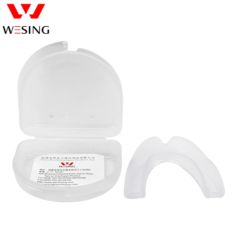 Wesing boxing mouth guard for braces