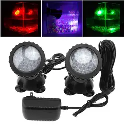 1/2/3/5pcs Color Changing Pond Lights IP68 RGB Spotlight Underwater 36LEDs Submersible Spot Lights for Garden Lawn Tree Fountain