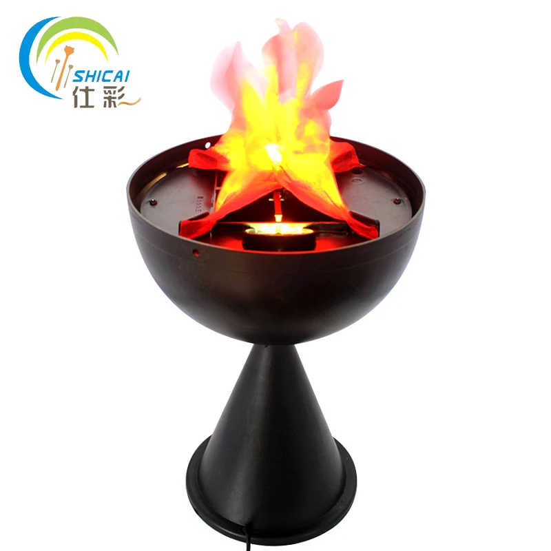 Free Shipping Simulation flame light glow bar atmosphere props Halloween decorations shop layout electronic brazier lights