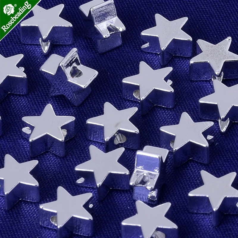 3x7.5mm brass star slippy Spacer Beads,Spacer Connectors,spacer metal beads,sold 20pcs/lot