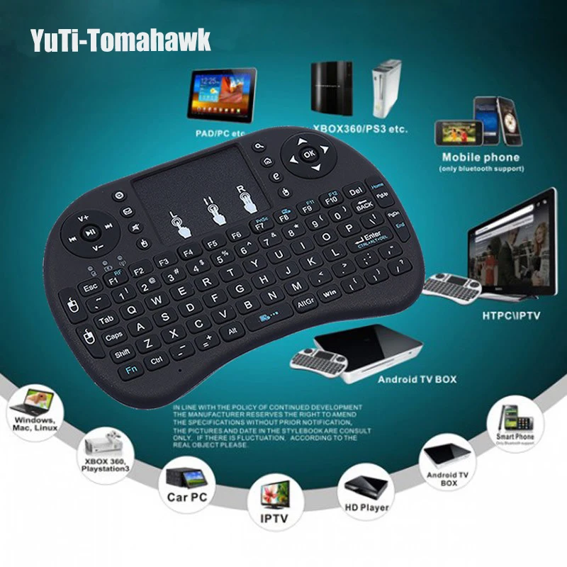 Backlight i8 Wireless Gaming Mini Keyboard 2.4G Fly Air Mouse For Smart TV Laptop PC Android Smart TV Box IPTV PSP