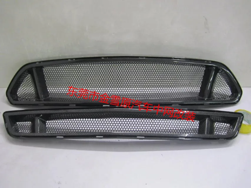 1Fit for FORD MUSTANG carbon fiber Or FPR  car grill  high quality   Racing Grills  grille