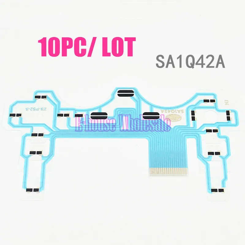 [10PC/ LOT] High Quality Conductive Film Keypad for Playstation 2 PS2 Controller PCB Circuit SA1Q42A