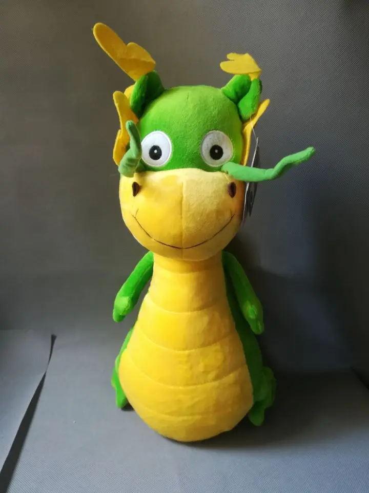 

large 40cm lovely cartoon yellow dragon plush toy Chinese tranditional mascot dragon soft doll toy gift h2304