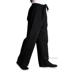 Pantaloni Tai chi Kung fu in cotone Pantaloni Wushu Wing Chun per arti marziali