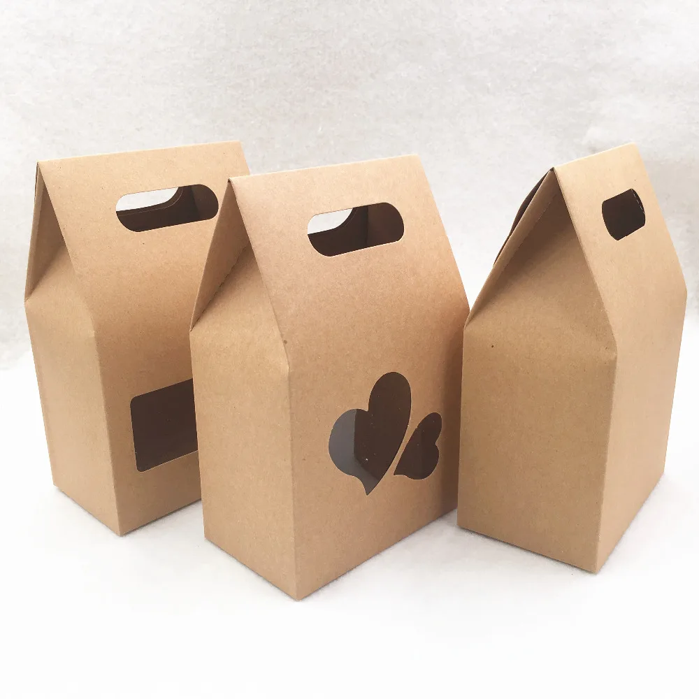 

50PCS/Lot Kraft Paper gift Boxes for Wedding Candy Box Romantic sweet Event Party Decoration Supplies gift box