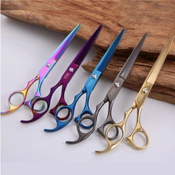 Fenice 7.0 inch Colorful Professional Grooming Scissors Pet Dog Hair Cutting Shear