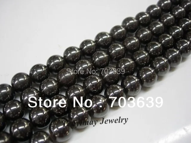 

10mm Round Hematite Loose Beads For Bracelet DIY Wholesale 5 Strands(40pcs/strand)