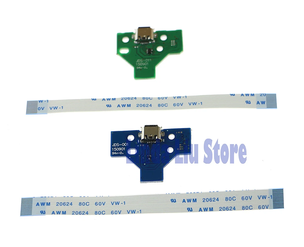 ChengChengDianWan 12-контактный и 14-контактный светодиодный блок питания/зарядки печатной платы с гибким ленточным кабелем для контроллера PS4 4 шт./лот
