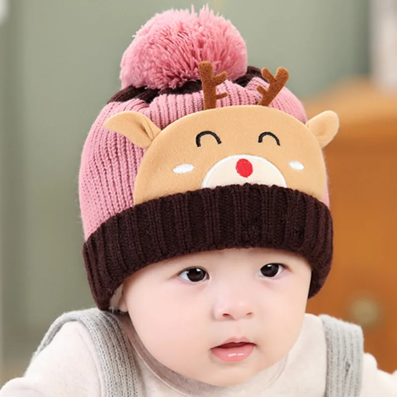 

Winter Spring Baby Girl Boy Hat Children Girl Kids Beanie Winter Ear Caps for Girls Ripple Girls Hats