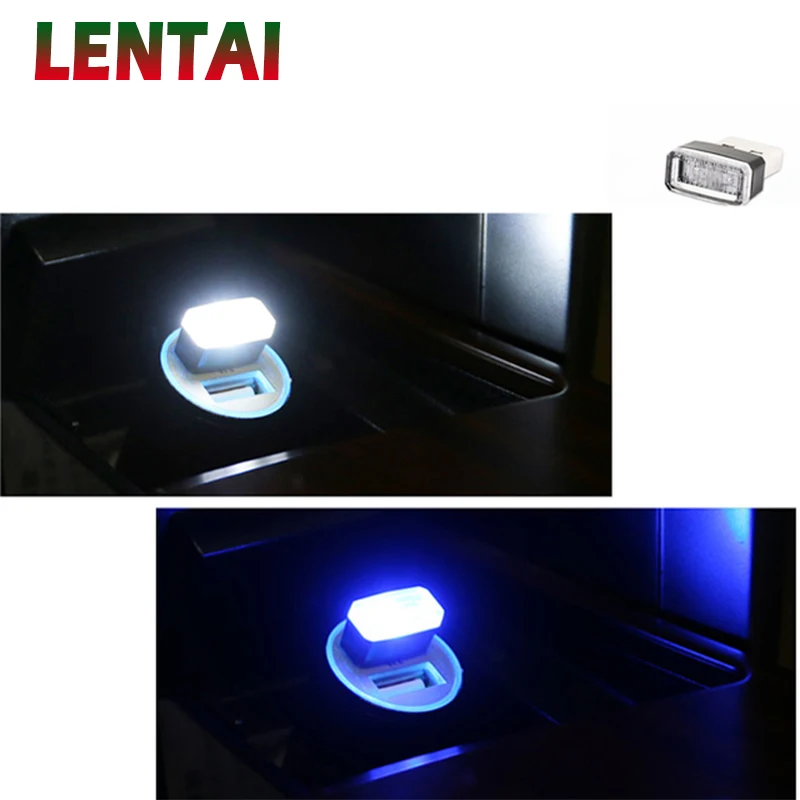 LENTAI For Mercedes benz w204 w203 w211 Volkswagen polo golf 4 Mitsubishi asx lancer 1PC Auto Car LED USB Atmosphere Light Lamp